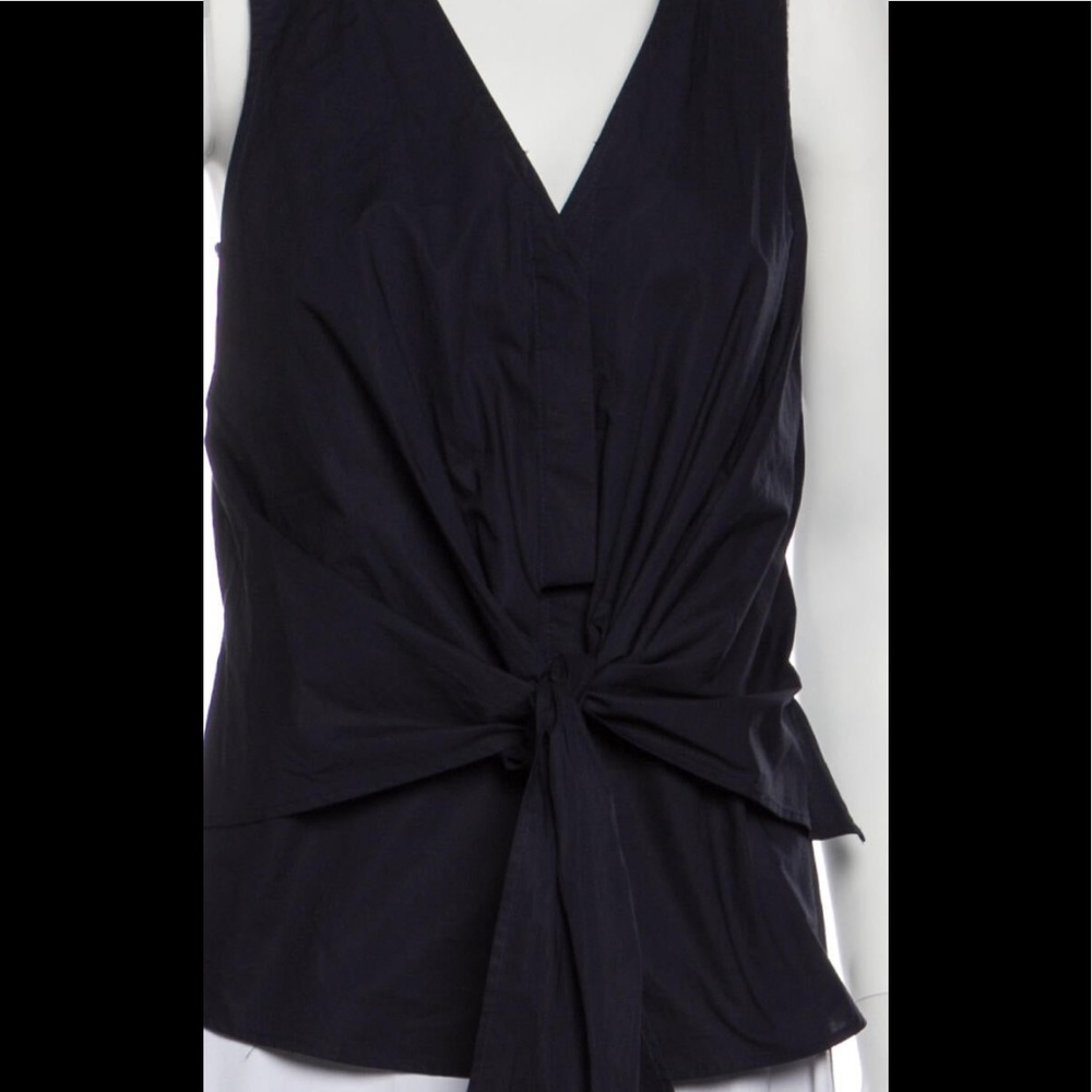 Derek lam 10 Crosby navy sleeveless tie top with inner shell. NWOTretail 180